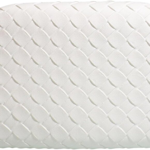 Women Woven PU Leather Clutch with Metal Handle Sized 7.5x4.1x3 for Formal or Ca - Picture 4 of 7